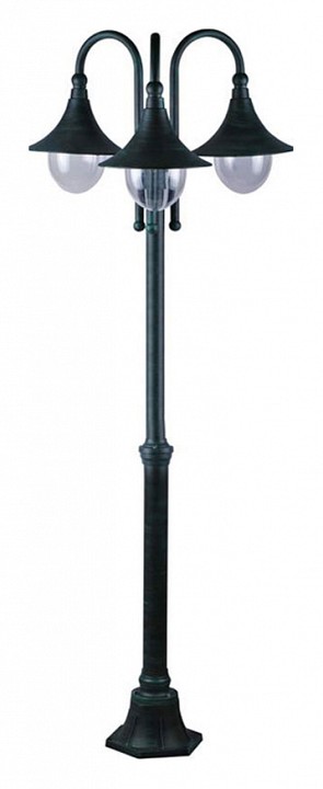 Фонарный столб Arte Lamp Malaga A1086PA-3BG